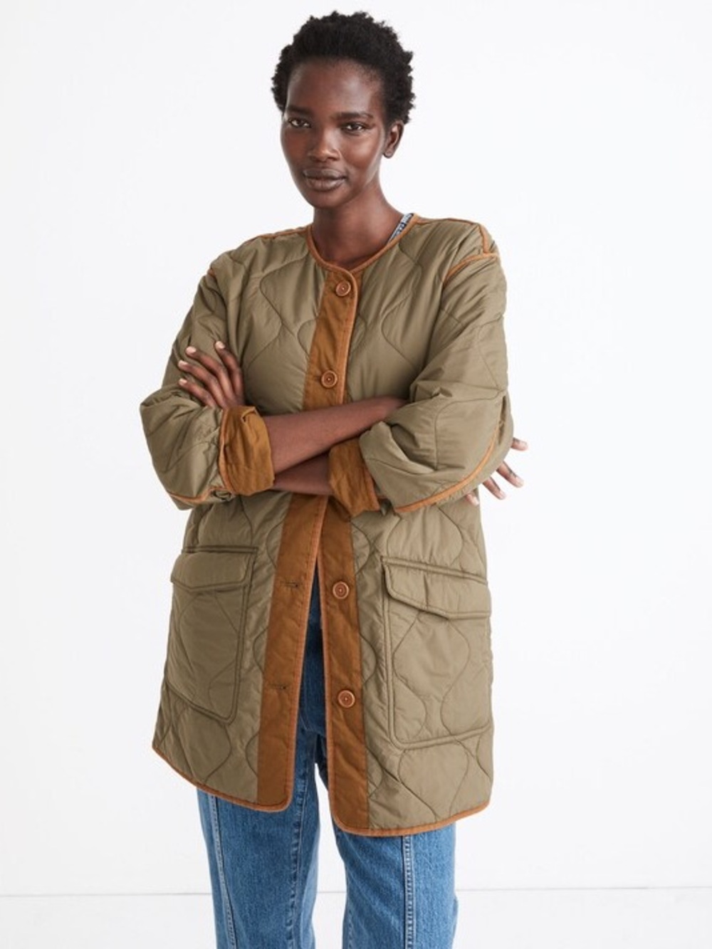 Madewell Reversible Quilted Liner Jacket xs